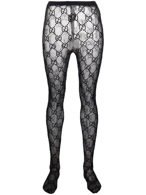 gucci print tights|gucci distressed tights.